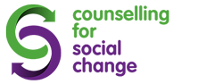 Counselling for social change logo.